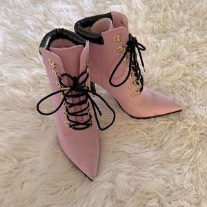 Pink boots